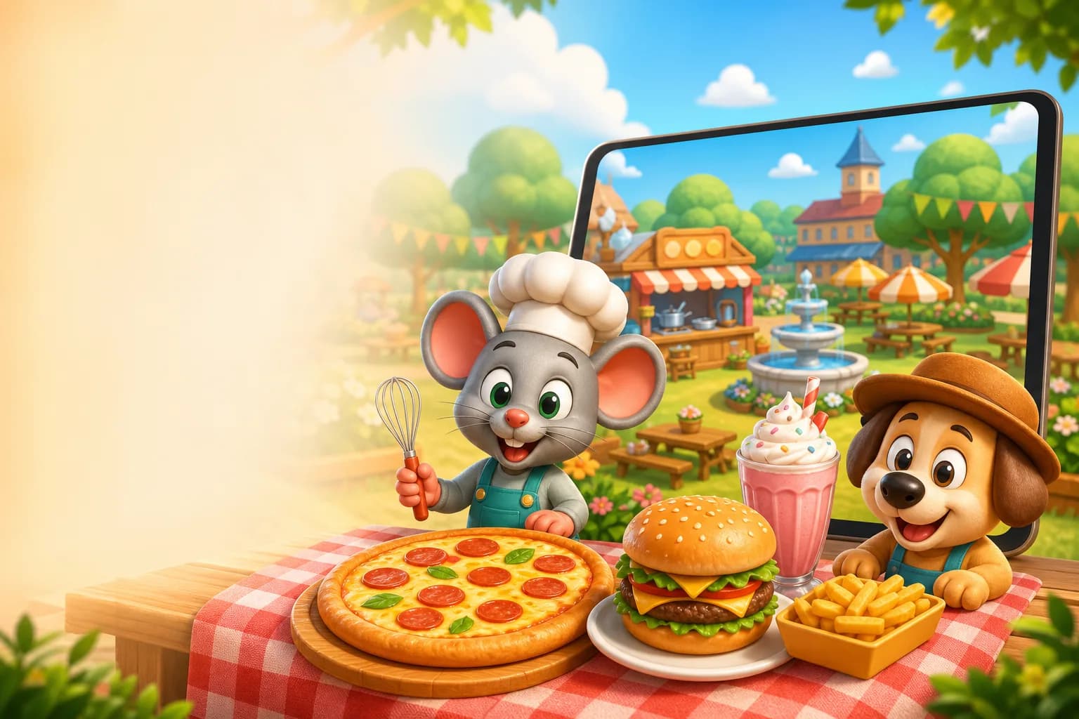 TATO MAMO food festival world with friendly chef characters and cooking game food